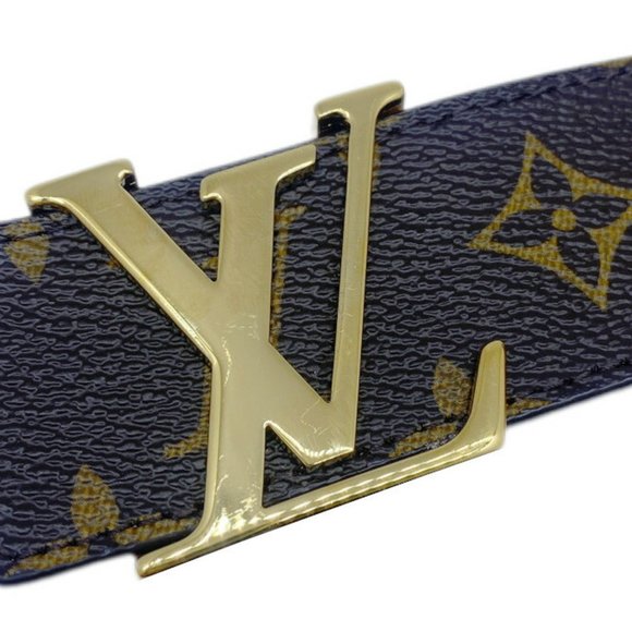 Louis Vuitton Monogram Santur Initial LV M9608 AC2137 Leather Belt Brown Size... - Picture 3 of 11